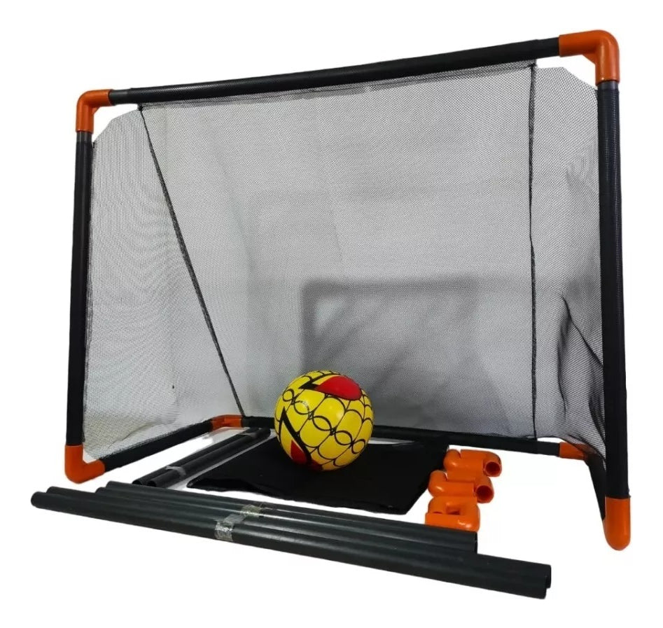 Kit X2 Cancha Futbol Armable Arco Balon